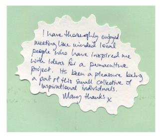 Northern School Permaculture feedback from a graduate at Chorley.